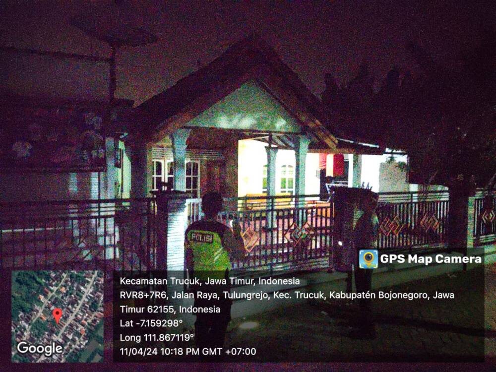 Polres Bojonegoro Patroli Rumah Kosong Saat Mudik Lebaran