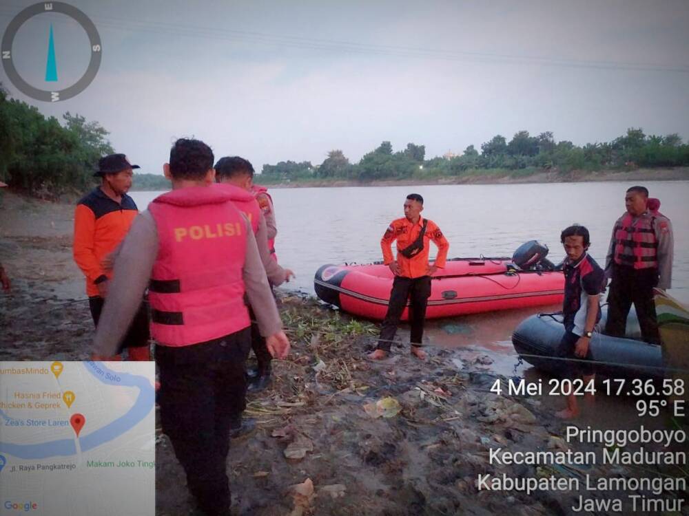 Karyawan Minimarket di Lamongan Tercebur ke Sungai Akhirnya Ditemukan