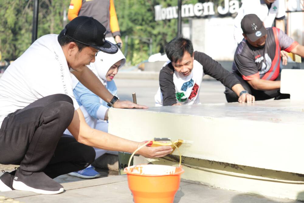 Aksi Nyata, Plt. Bupati dan Seluruh ASN Sidoarjo Kerja Bakti&nbsp;Massal