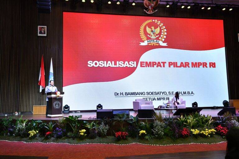 Bamsoet dalam Sosialisasi Empat Pilar MPR RI; Pancasila Kunci Membangun Masa Depan Dunia.