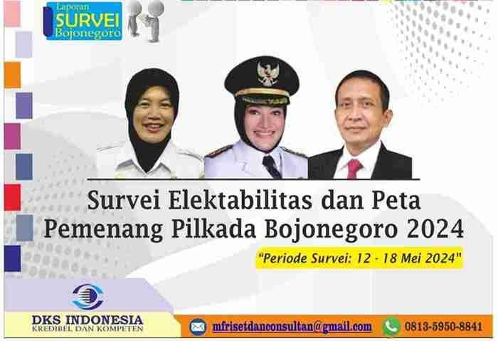 Ini Kandidat Bacabup Bojonegoro Terkuat Menurut Lembaga Survei&nbsp;DKSI