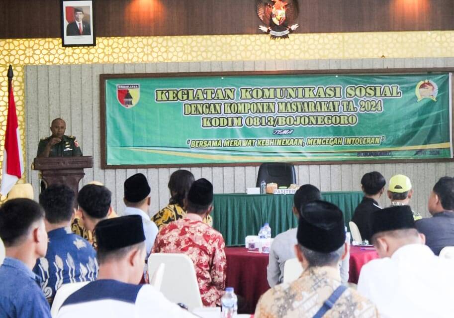 Kodim Bojonegoro Komsos dengan Komponen Masyarakat, Ini&nbsp;Tujuannya
