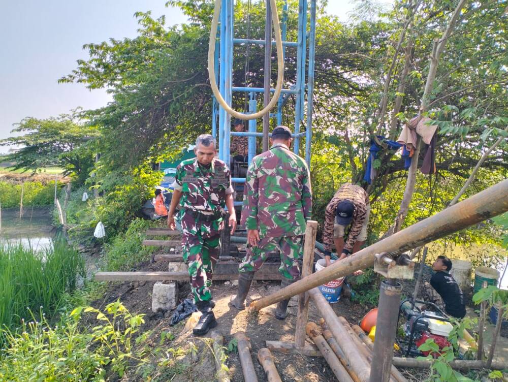 Babinsa Kodim Lamongan Memonitoring Program Pompanisasi di Moropelang