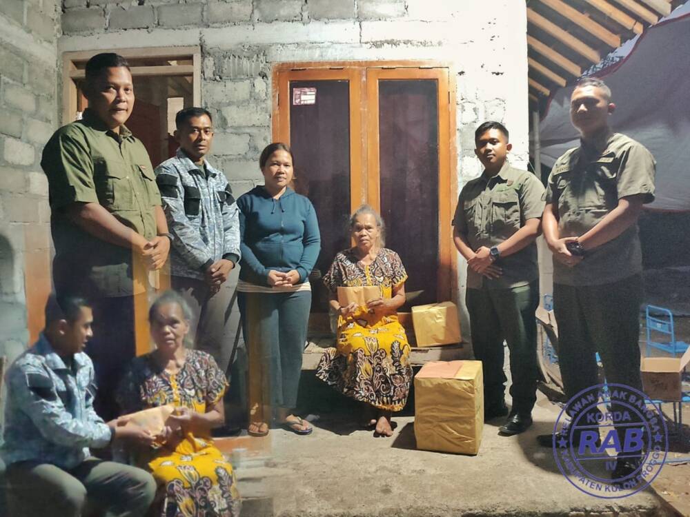 Peduli! RAB Nasional Korkab Kulon Progo Bantu Korban Kebakaran Rumah