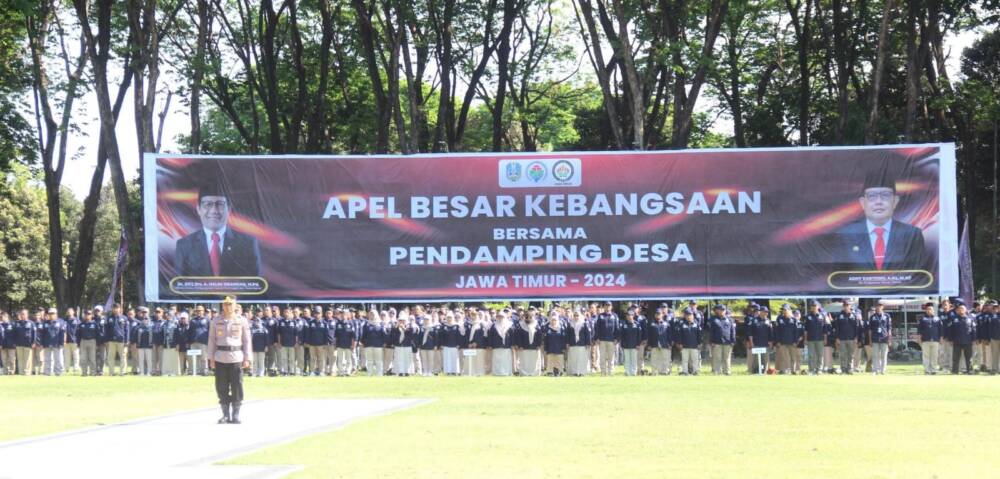 Ribuan Pendamping Desa Ikuti Apel Kebangsaan di Alun-alun&nbsp;Bojonegoro
