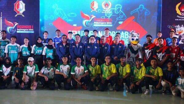 Porkab I Bojonegoro 2024 Resmi Ditutup, Tim Atlet dari Kecamatan Kota Jadi Juara&nbsp;Umum