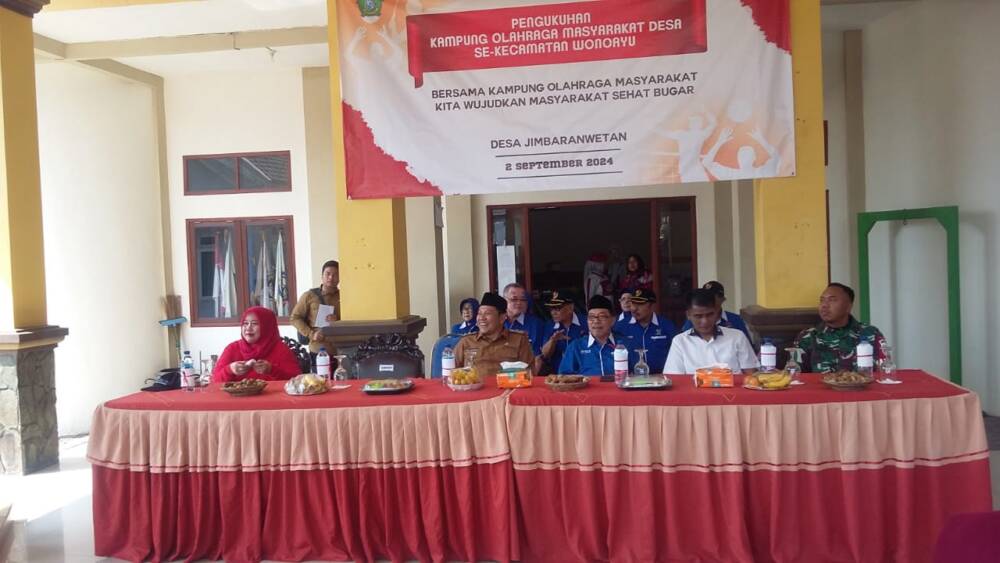 Plt Bupati Sidoarjo Kukuhkan Kampung Olahraga di Jimbaran Wetan 